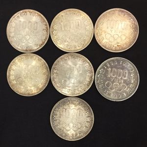 東京オリンピック記念 銀合金(セット)の中古価格は72,431円｜記念硬貨 