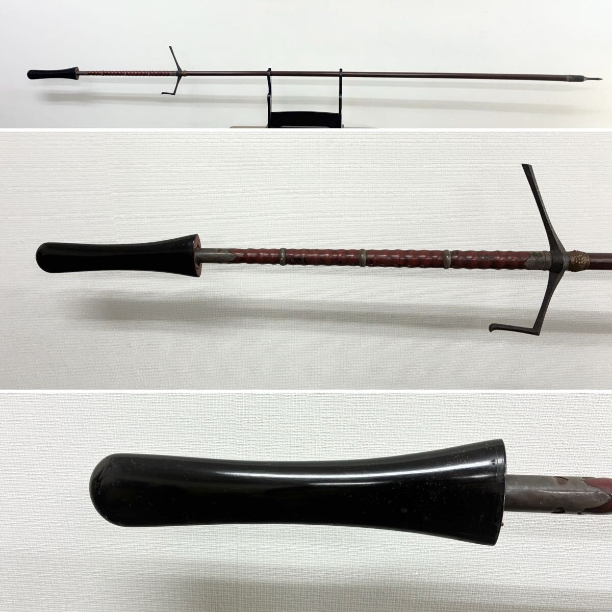 登録証付】 下坂 槍 17.2㎝ 時代 日本刀 武具 鞘 骨董 古美術