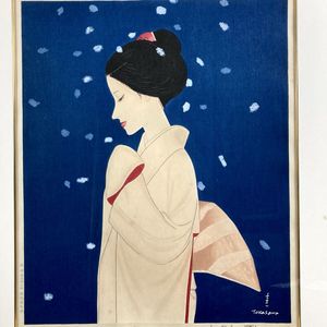 高沢圭一、摘む花、高額画集より、版上刷サイン、新品額付、綺麗、Ｍ 高沢圭一の値段と価格推移は？｜5件の売買データから高沢圭一の価値が