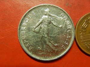 5フラン 1971の値段と価格推移は？｜2件の売買データから5フラン 1971