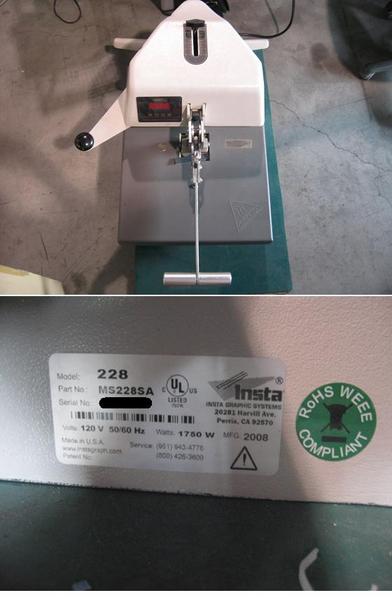 INSTA 自動式熱転写プレス機 ヒートプレス機☆228A(店舗用品)｜売買 