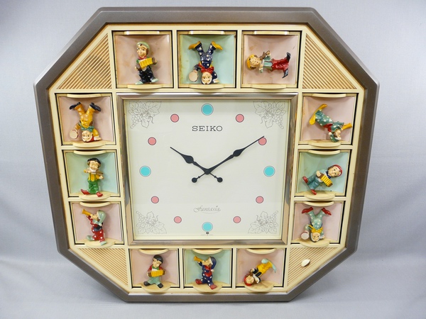 A001】 SEIKO 初代ファンタジア RE501B からくり時計 ジャンク