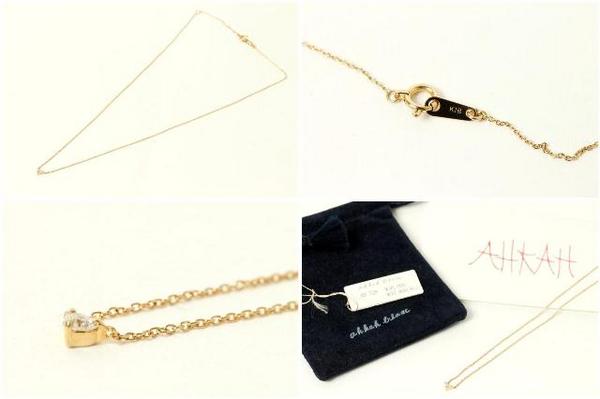AHKAHアーカーブラン カリーニョハートネックレス[LACE60789](アーカー 