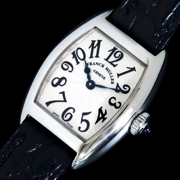 C8730【FRANCK MULLER】フランクミュラーNo579 2500QZ 最高級18KWG無垢
