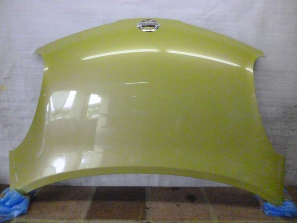 マーチ K12 ボンネット 黄緑 中古品[H914-12324]_1