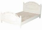 新品送料無料/木製ベッド/セミダブル/ホワイト/欧風/1760AW
