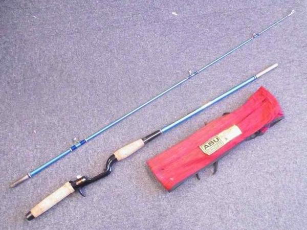 ABU キャスター１２２ ♪中古 ABU CASTER 122 ZOOM 5.5ft ベイト 70's T750822※(2ピース