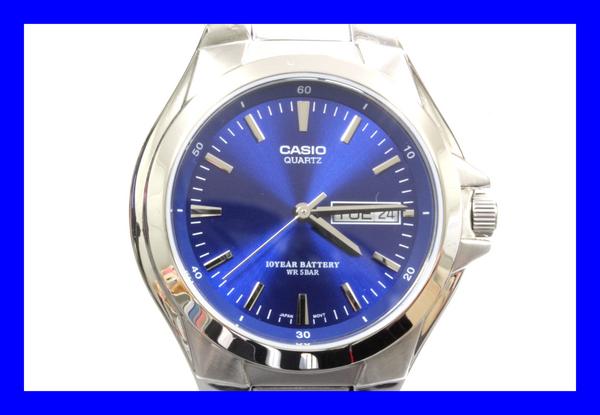 ■本物新品未 CASIO カシオ スタンダードウォッチ 青 MTP-1228DJ