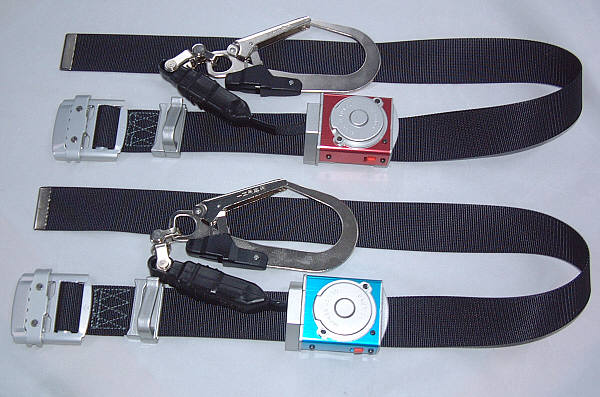 超軽量小型安全帯ワンタッチ巻き取り式レッドアルマイト