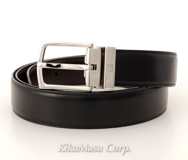 ダンヒル紳士革ベルトHPP315A42ブラック黒ブラウン茶色新品本物