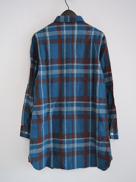 ヴーム vm *リネンシャツチュニック2*麻ロング長袖リンネル1214