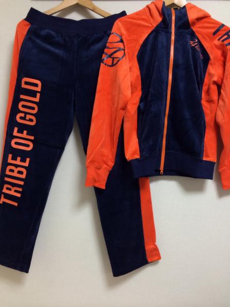 【24karats】 ブルー　セットアップジャージ Sサイズ ☆中古品☆