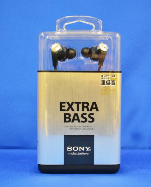 ☆中古品☆SONY カナル型イヤホン （ブラック) MDR-XB90EX-B