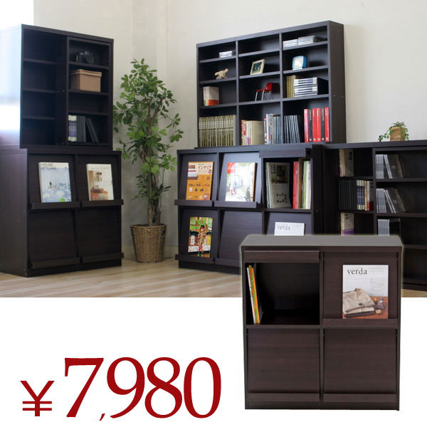 業界屈指の耐久性家具調レコードラックＬＰ収納棚ケース