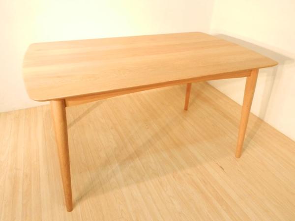 美品IDC大塚家具オーク材W130ダイニングテーブル検）北欧