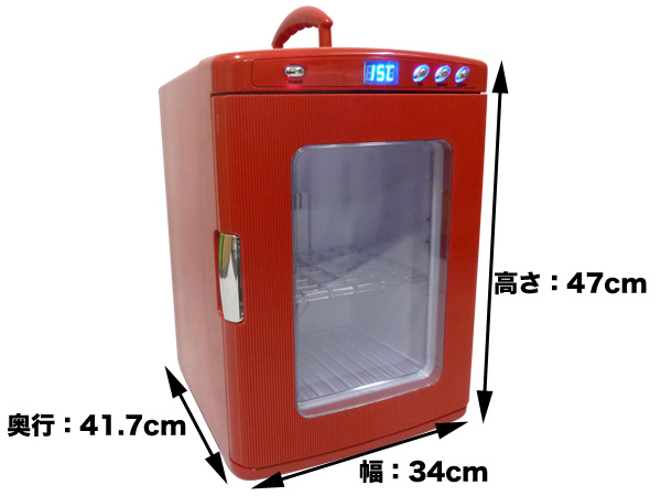 キャンプ アウトドアに最適□大容量25L冷温庫□AC/DC使用可/黒