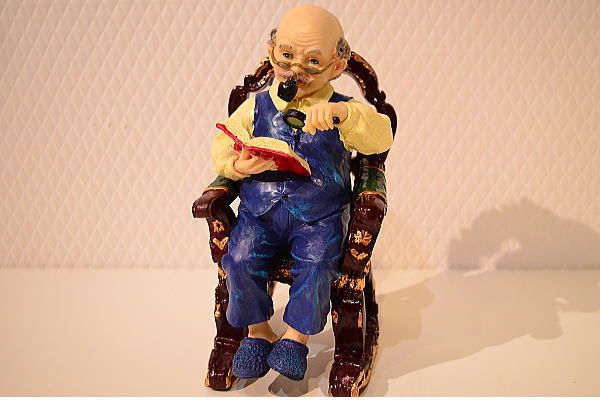 TX67N1/【送料無料】おじいさんの置き物オブジェ1円outlet新品