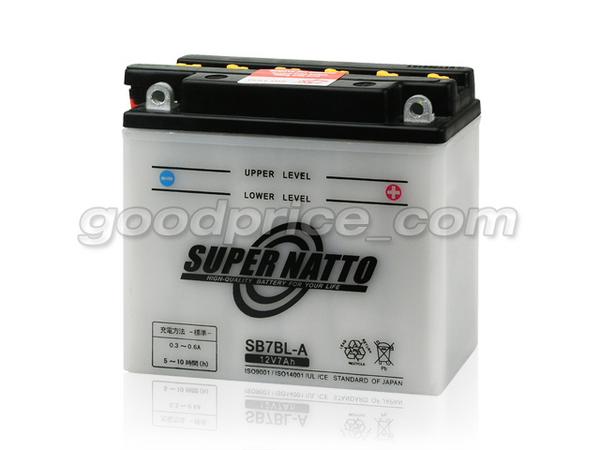 (SN)開放型バイクバッテリー[YB7BL-A/12N7B-3A対応]