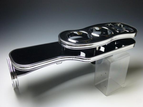 ミライース フロントテーブルSライン ブラック　BKxフルメッキ