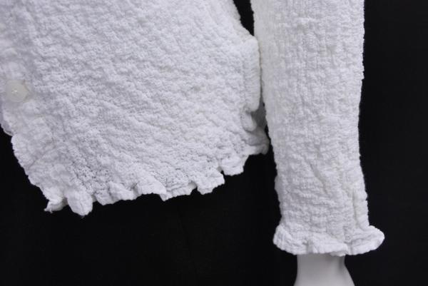 1222-14Y0884★me イッセイミヤケ★カリフラワーアンサンブル白