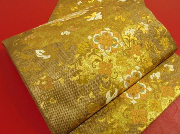 ★着物10★ 1円 逸品!! 金襴華文 袋帯 ☆☆☆☆☆