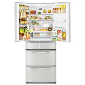 日立ノンフロン冷凍冷蔵庫 R-F570DM(SH) 565L 2014年 消費電気量 210