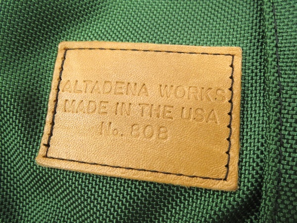 ALTADENA WORKS アルタデナワークス 808 バックパック 緑 美品 