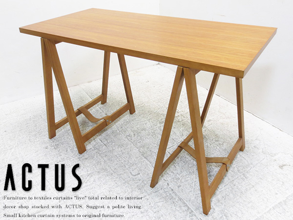 ■C537/美品/Actus/アクタス/チェリー/ダイニングテーブル/北欧