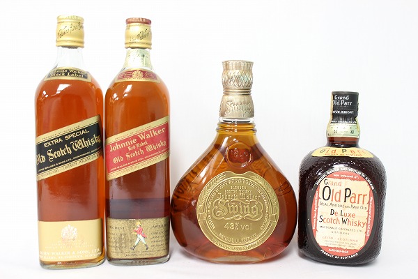 ◇注目! ウイスキー 4本セット ジョニーウォーカー 赤・黒 等 C