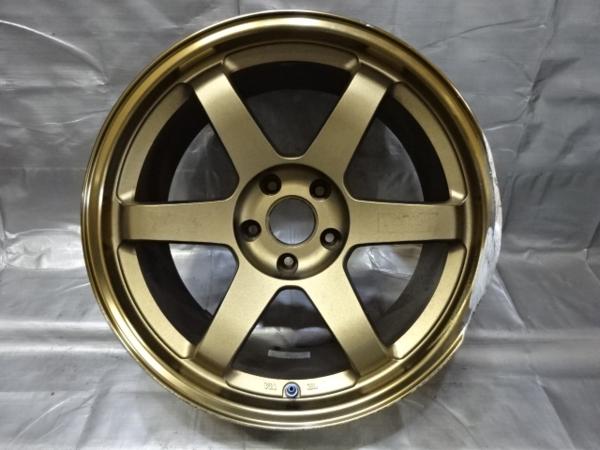 ●RAYS TE37 鍛造 18インチ 9.5J +22 114.3-5 1本 ジャンク