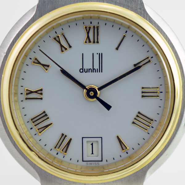 ✨Dunhill✨ダンヒル✨エリート✨デイト✨ホワイト文字盤✨コンビ