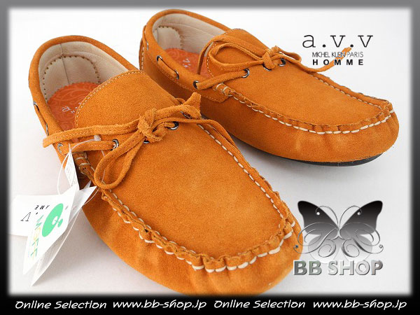 ◆9000◆a.v.v HOMME MK新品牛革レザードライビングシューズ25.5