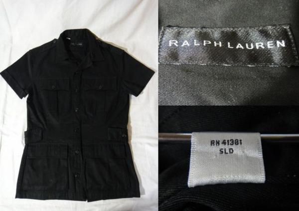 ラルフローレン ブラックレーベル ミリタリー 半袖シャツ★RRL