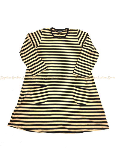 マリメッコ ボーダー柄ワンピース レディース 150 ベージュ系