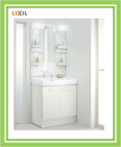 ■INAX PT洗面化粧台W750洗髪式シャワー水栓 送料無料■