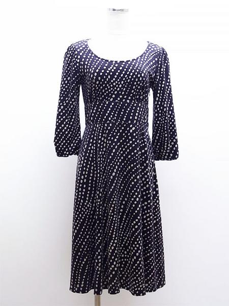 ANAYI/アナイ/ワンピース/膝丈/秋冬/パープル/ドット/水玉/38