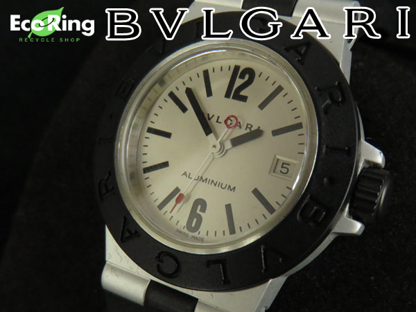 1円 美品 ブルガリ AL 29 A アルミニウムレディース腕時計 DD379