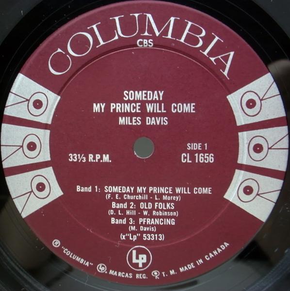 美盤!! 両溝MONO Orig. MILES DAVIS Someday My Prince / 音抜群 The