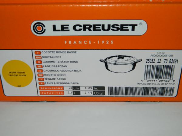 純正特販 新品 LE CREUSET ココットジャポネーズ 22cm ディジョン