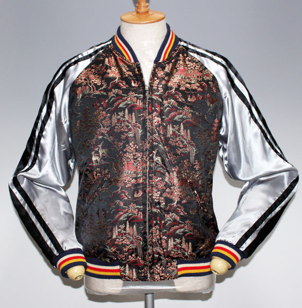 テーラー東洋 和柄×MAP スカジャン TT10150/美品 119BLK size M
