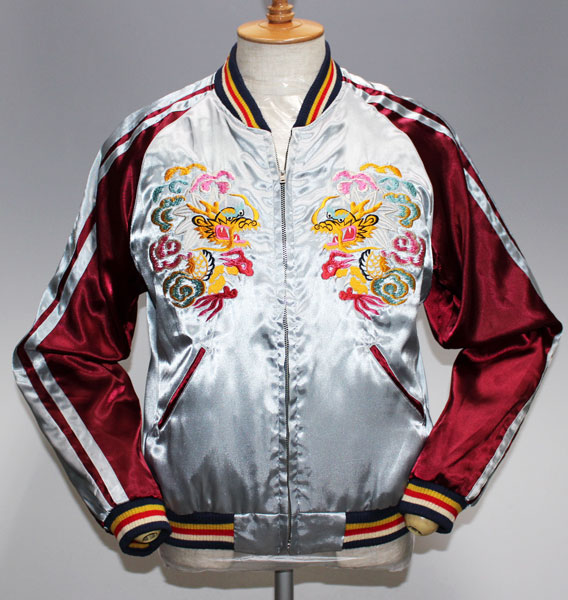 テーラー東洋 和柄×MAP スカジャン TT10150/美品 119BLK size M