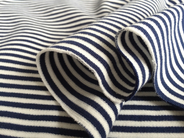 1000円～ おすすめ!! Rickrack ネイビー ボーダー ニット 1.5ｍ_3