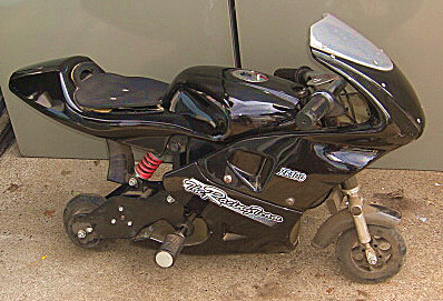 電動ポケバイ ポケットバイクZR100 黒