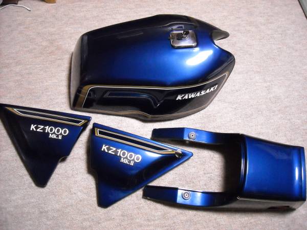 KZ1000 Mk.II タンクとサイドカバー KZ1000Mk2 FX1ドレミ外装タンク サイドカバー テールカウル(カワサキ用