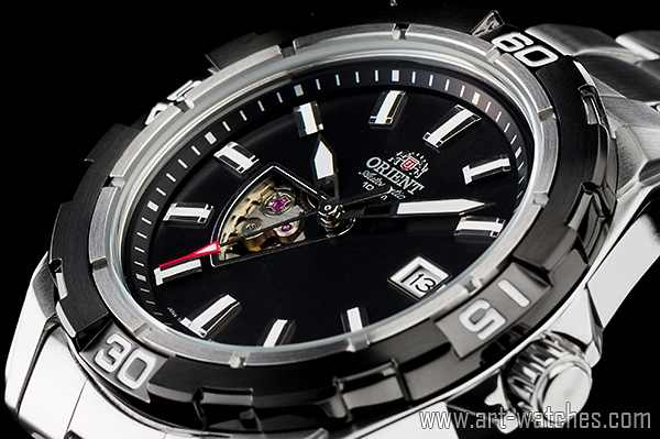 1円オリエント海外スケルトン自動巻き日本製100m防水裏スケ時計