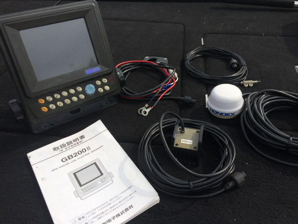 良好！GB200 中古 ホンデックス 魚探【動画】即決→決済→即発送