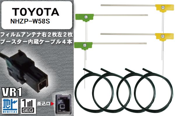 LV4 地デジ トヨタ 用 アンテナ & ケーブル NHZP-W58S