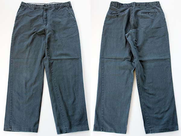 ★USA製 CINTAS コットン ワークパンツ モスグリーン 34★