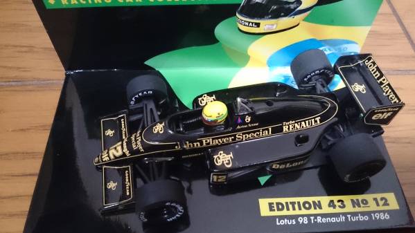 1/43ロータス ルノー 98Tターボ A.セナ 