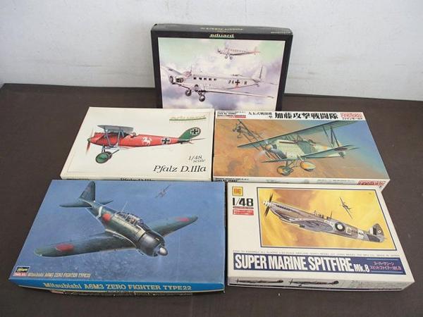 処分 ハセガワ他 1/48他 零戦22型，九五式戦闘機二型 等[梱0.2]